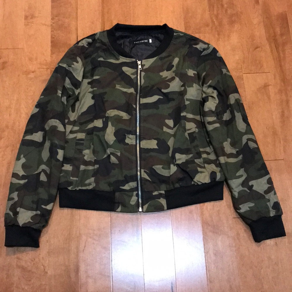 *sold* Camo Bomber Jacket